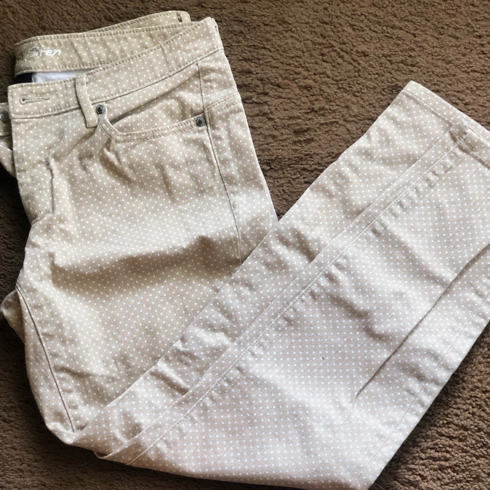 polka dot skinny jeans
